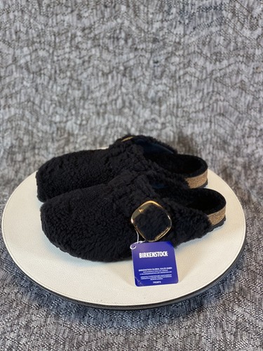 Zueco de peluche Birkenstock Boston con hebilla grande de piel de oveja talla 41 - Imagen 3 de 10