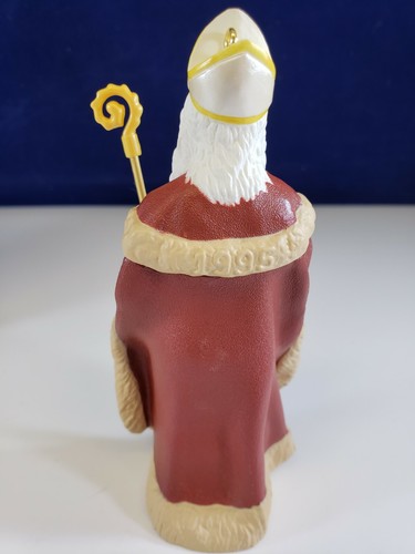 Decorazione natalizia vintage 1995 Hallmark San Nicola visitatori di Natale - Foto 4 di 8