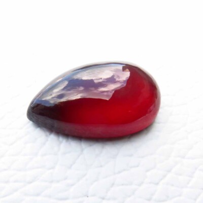 13cts Natural Garnet Pear Cabochon Hessonite