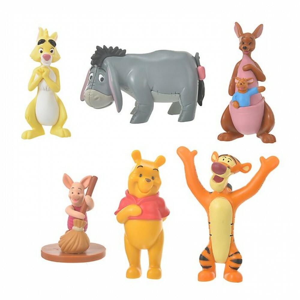 Pooh & Friends Figure Set Winnie the Pooh Disney Store Japan New