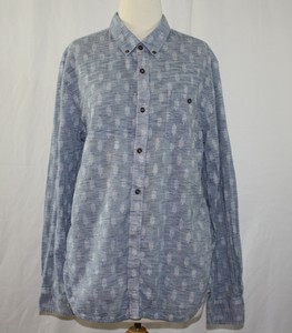 vans blue button up