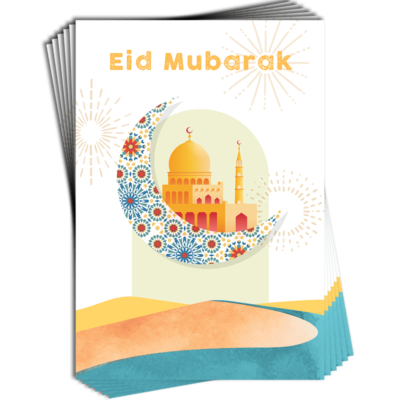 Regal Publishing Carte « Happy Eid Mubarak » - Édition royale - 17,8 x