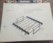 Chefmate 7 Piece Shish Kabob Set