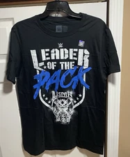 AJ STYLES WWE Black SZ M shirt DOUBLE SIDED wrestling tee official merch NEW