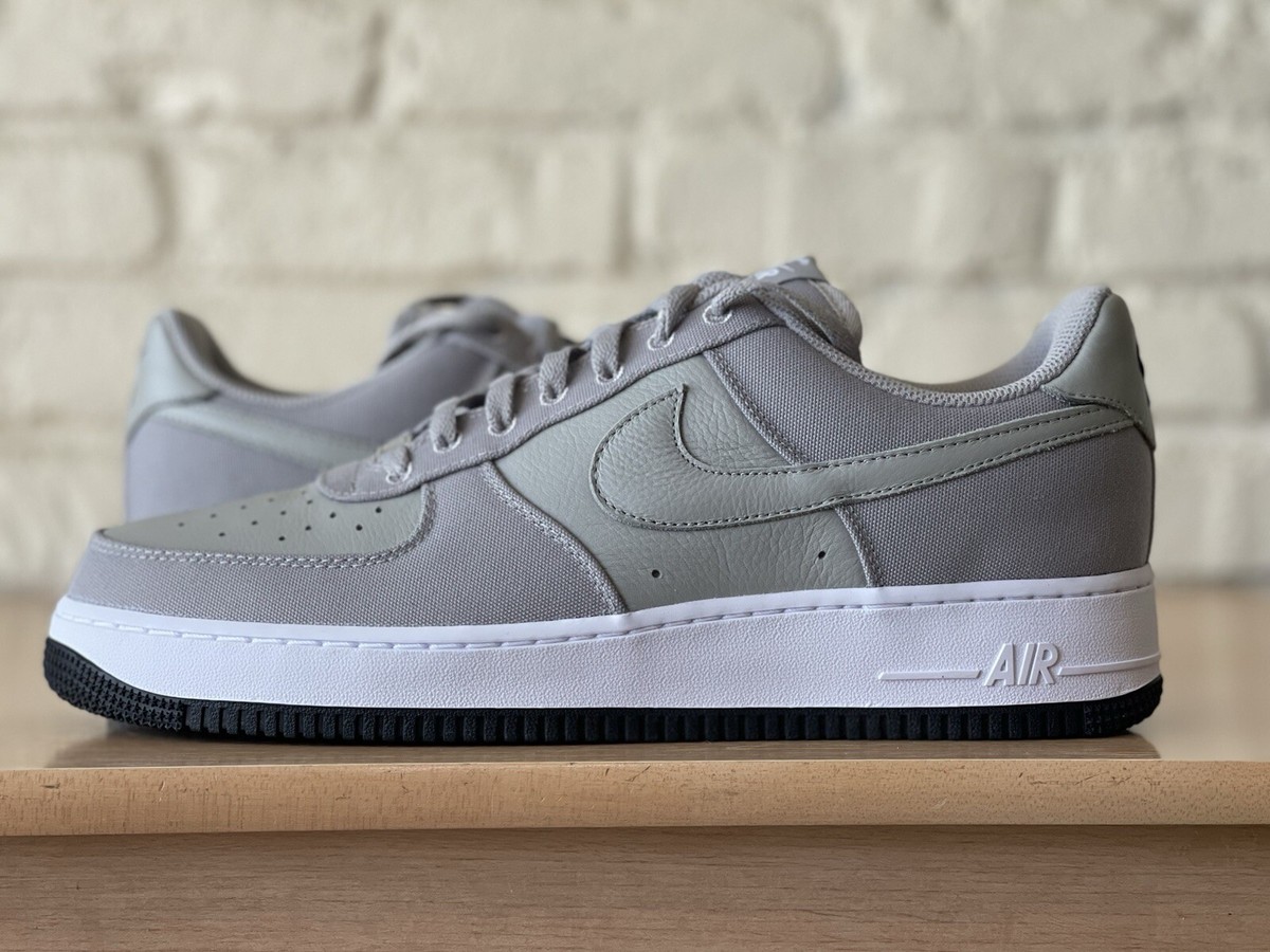 Nike Air Force 1 Low NBY Wolf Grey Black Canvas White Men's Size