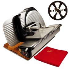 Berkel Home Line 250 Plus nero, affettatrice + ripiano handmade incluso
