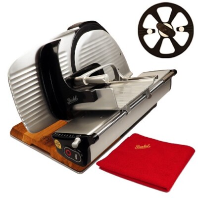 Berkel Home Line 250 Plus schwarz, Schneidemaschine + inkl handmade Einlegebrett