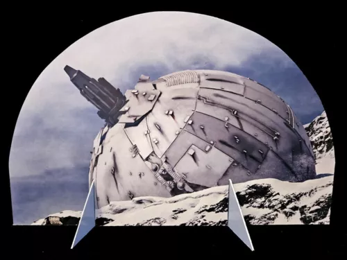 Kenner Star Wars Hoth Ice Planet Custom Ion Cannon Echo Base Backdrop Alternate