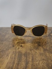 VINTAGE 40S ACETATE PILOT SUNGLASSES MADE IN FRANCE GLASS LENSES K91