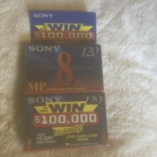 VHS-C SONY Blank Tapes Premium 30 minute 2 Pack Lot CAMCORDER Media NEW SEALED