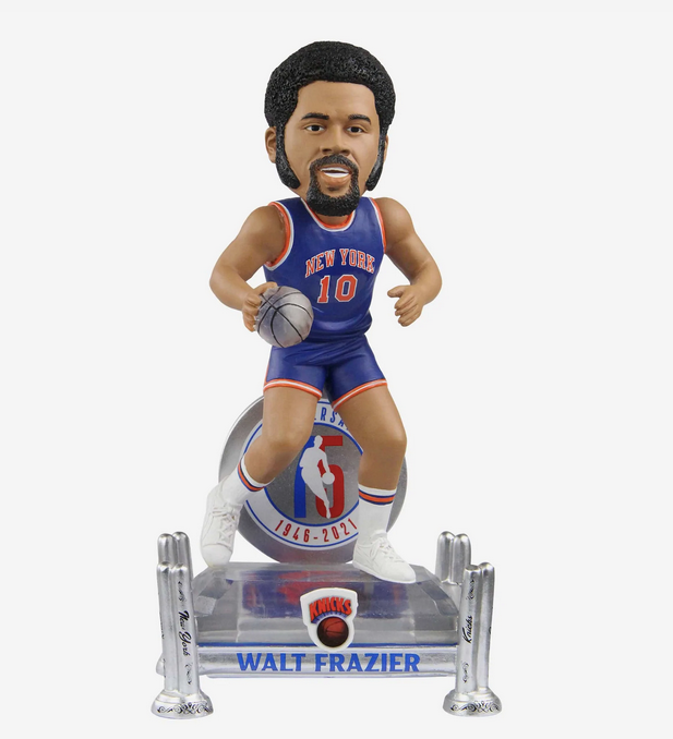 Walt Frazier New York Knicks 75th Anniversary Bobblehead NIB Walt Frazier New York Knicks 75th Anniversary Bobblehead NIB
