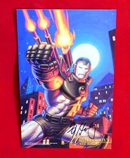 WAR MACHINE MARVEL MASTER PRINT SIGNED ARTIST GREG HILDEBRANDT ( IRON MAN )