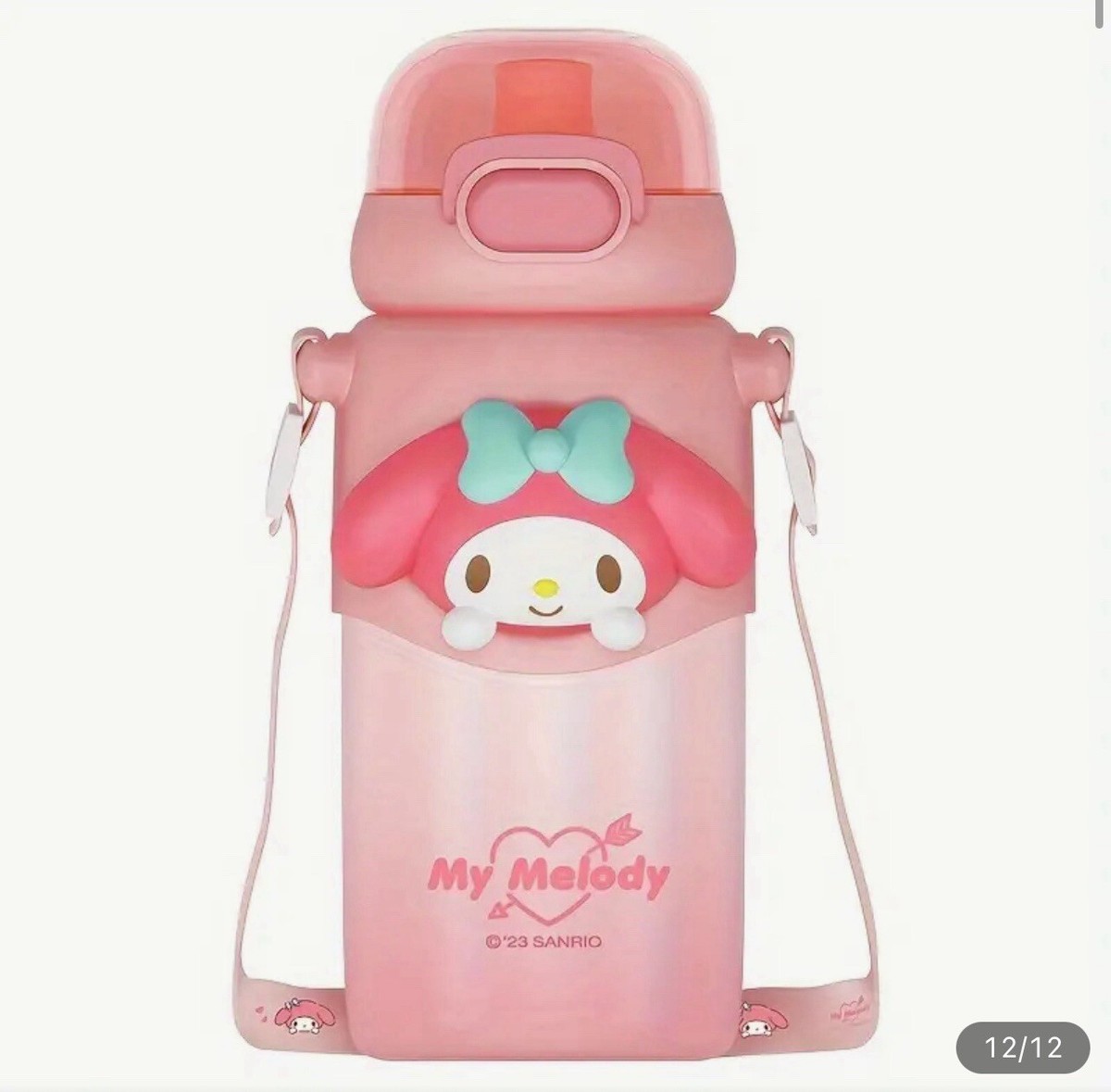 My Melody Sanrio Thermos 16oz Insulated Steel Kawaii Water Bottle