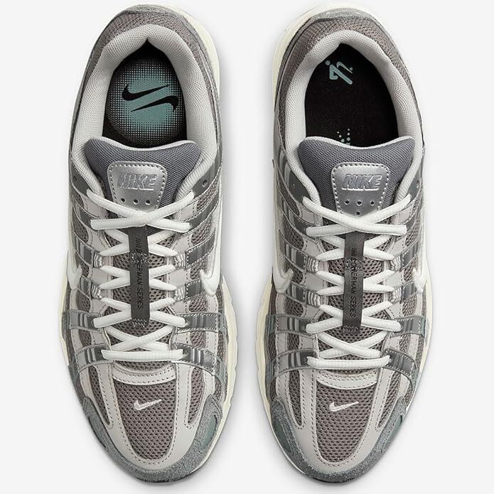 Nike P-6000 Flat Pewter Light Iron Ore Metallic Silver White