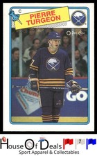 1988-89 O-Pee-Chee #194 Pierre Turgeon Buffalo Sabres NHL Hockey Card Rookie RC. rookie card picture
