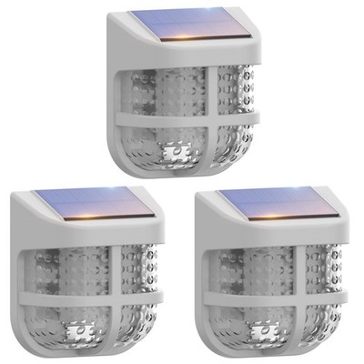 Energetic Solar Powered Garden Lights with Dusk to Dawn Sensors, Gray, 3 Pack