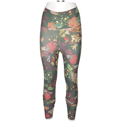 Colour Wow, Sportleggings, Größe: 38, Schwarz/Mehrfarbig, Blumen, Damen #JfC
