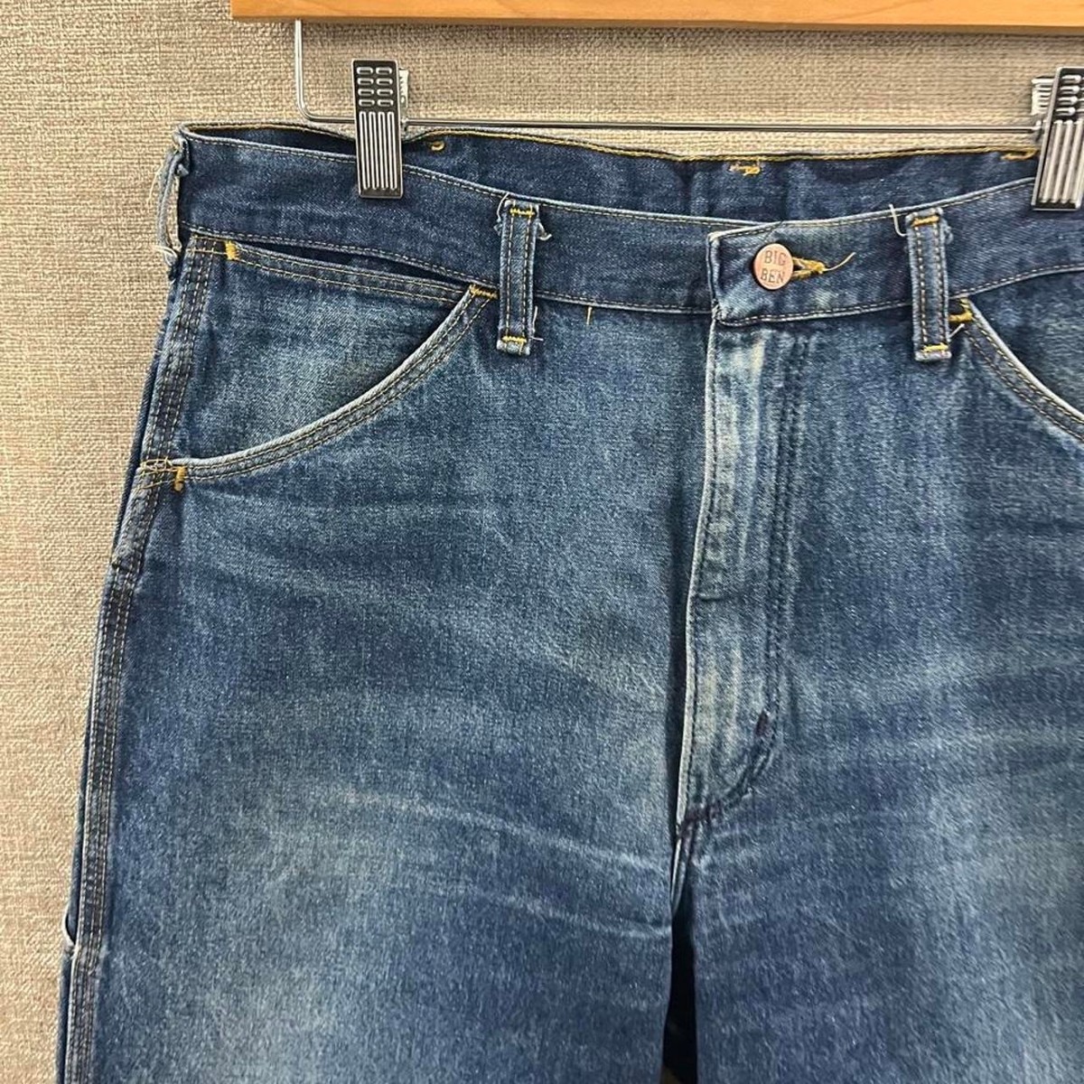 Vintage 80s Big Ben by Wrangler Carpenter Blue Denim Jeans View 4