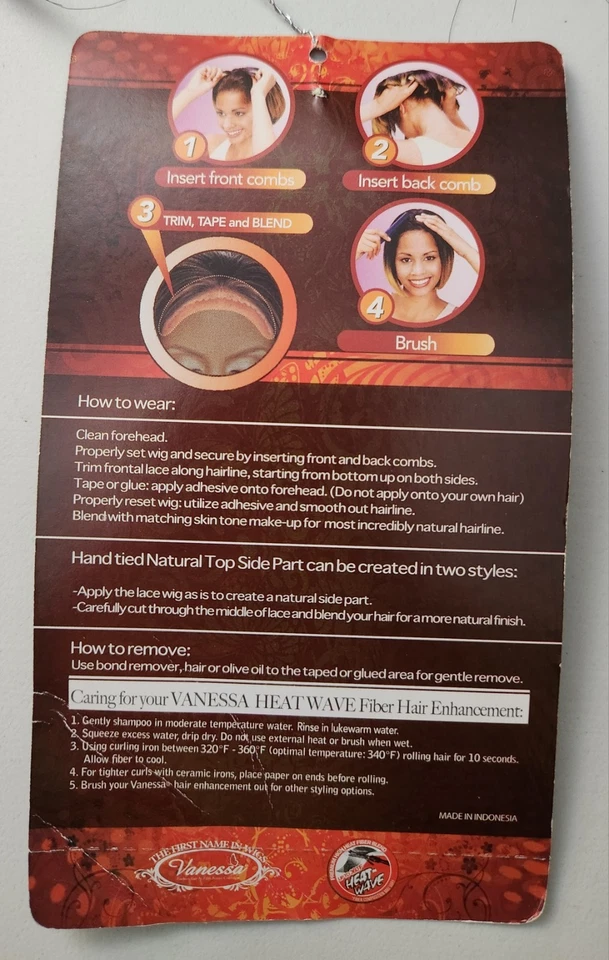 TOPS VC LYDIAN - VANESSA SINTÉTICO CORTE LINHA V PARTE LATERAL C PERUCA FRONTAL DE RENDA BOB - Imagem 4 de 4