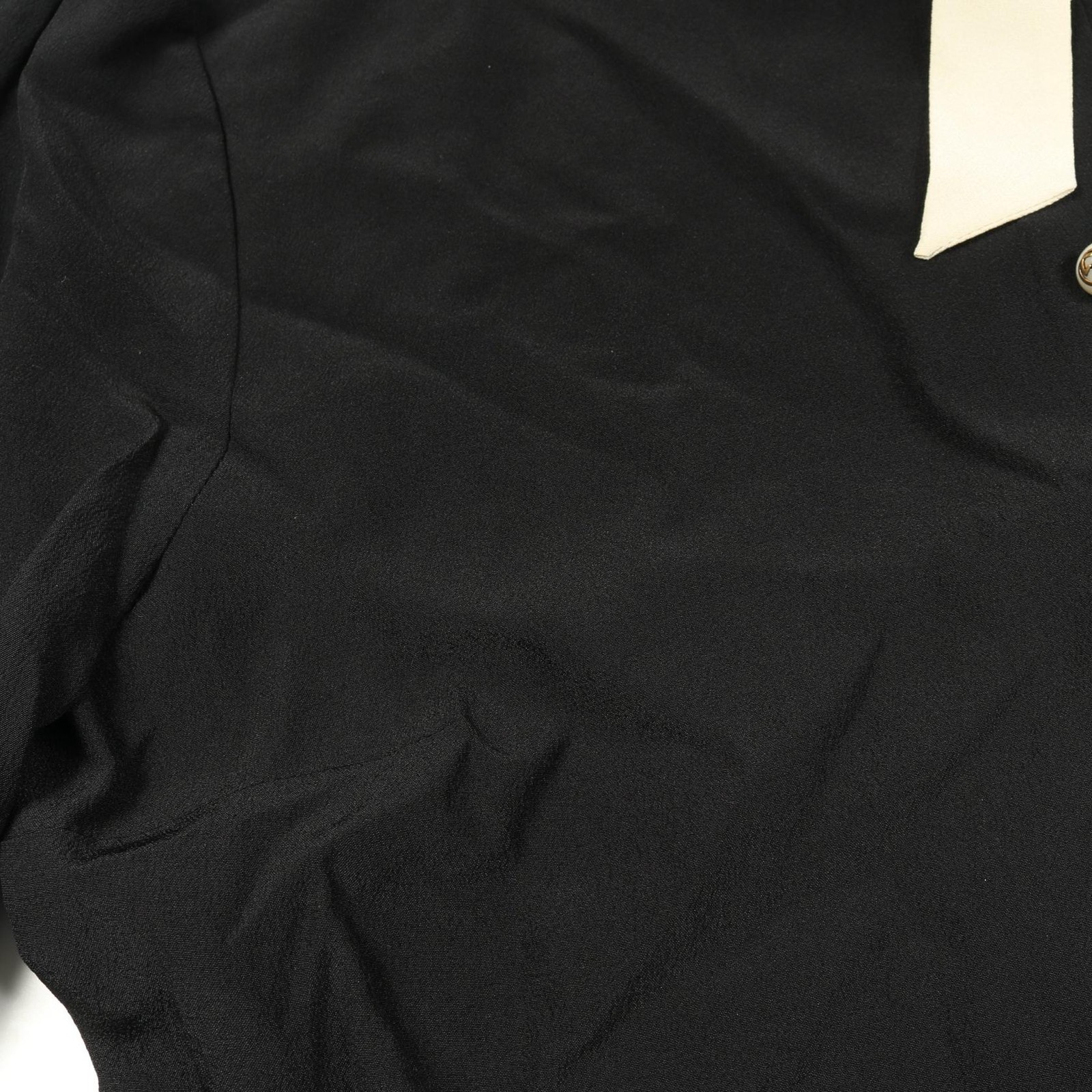 GUCCI Interlocking G Button blouse #36 454688 sil… - image 7