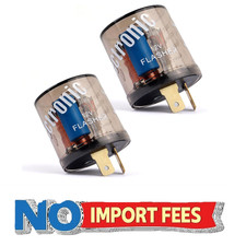 2PCS 12V Heavy Duty Turn Signal Relay, Two Prong Round Automotive Relay for Fixi