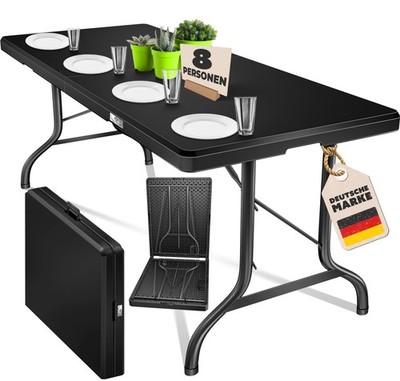 KESSER  Klapptisch Gartentisch 183cm Buffettisch für Balkon Camping Party Tisch