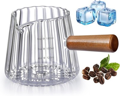 6OZ Espro Cups Glass,  Espro Shot Cup With V-Shaped Mouth, Glass