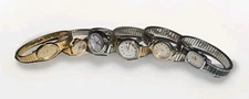 (6) Vintage Timex Watch LOT Silver & Gold Tone Quartz Analog Women's Watches 