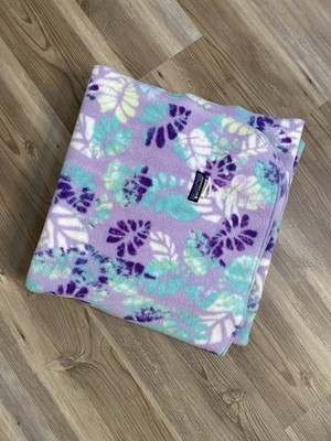 Patagonia Synchilla Fleece Blanket Tropical Monstera Palm Leaf Retired 42 X  56