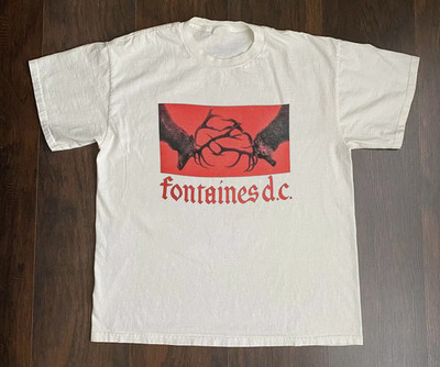 Fontaines D.C. Band On Tour Unisex White T Shirt Full Size S-5XL
