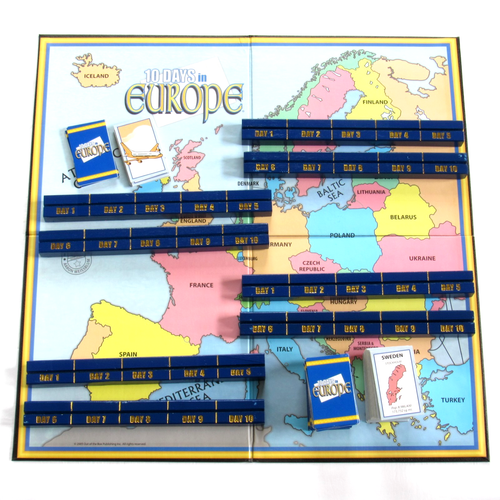 10 Days In Europe Board Game Complete Out Of The Box Games 2005 - Picture 5 of 7