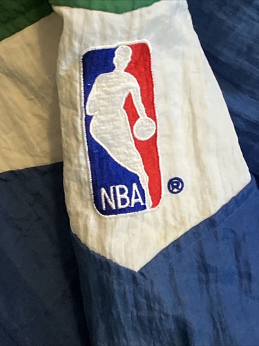 Vintage 90s Minnesota Timberwolves Blue Starter Pullover NBA Jacke Herren Gr. XL - Bild 14 von 14