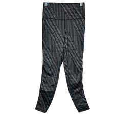 Aerie Chill Play Move Leggings Gray Knit Print Athletic Women's Size Medium