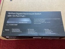 TP-Link TL-SG1218MP 18-Port Metal Gigabit Rackmount PoE Switch 16 PoE+ (250W)