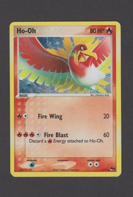 Pokemon HO-OH Card POP SERIES-5 Set #1/17 Cosmos Foil Promo #4 Holo MP