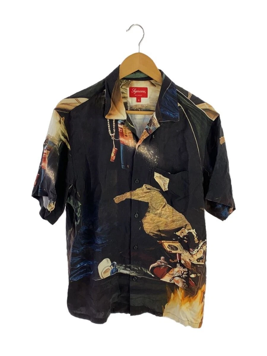 Chemise Supreme manches courtes/S/rayonne/multicolore/motif salopette/rayonne pétard