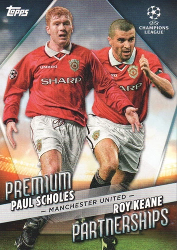 2022-23 Topps UEFA Club Competitions Premium Partnership #PP-7 Keane/Scholes