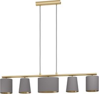 HäNgelampen 5X40W/E14 IP20 GebüRstetes Messing Glamour Modern