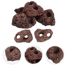  6 Pezzi Pietra Vulcanica Pietre Decorazione Acquario Pietra Serbatoio Pesci