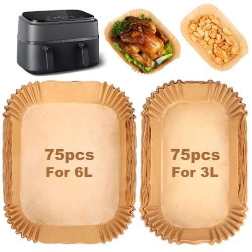BYKITCHEN Disposable Air Fryer Liners for Tefal Dual  Assorted colors 