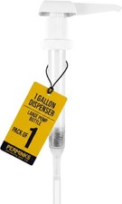 Premium 1 Gallon Pump Dispenser, 1 oz Per Stroke Square Head Pump for Gallon Jug