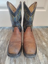 Men Ariat Steel Toe Pull On Work Boot Square Toe 11 1/2 EE Waterproof Workhog