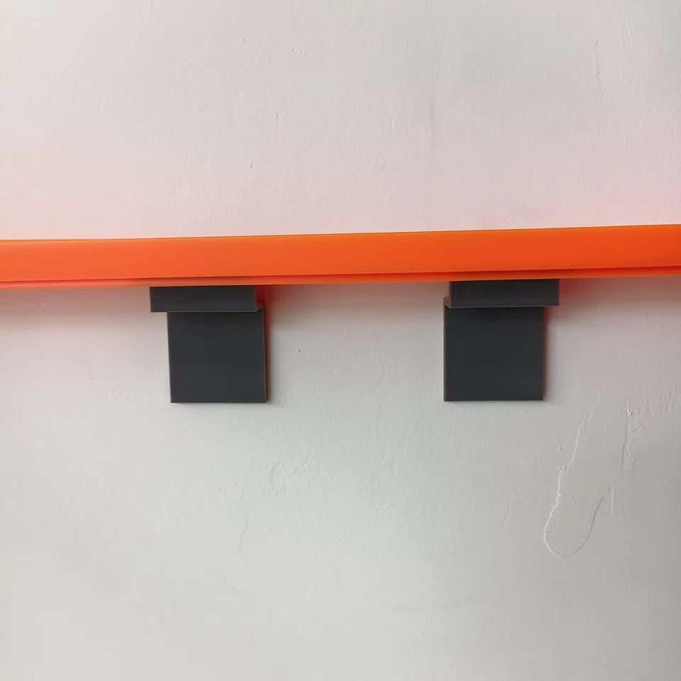 15-Piece Hot Wheels Track Wall Expansion Mount Brackets, Adhesive-Free - Gray - Image 2 of 4