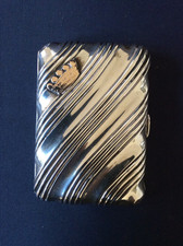MASSIVES SILBER HOCHWERTIGES ETUI _ GEPUNZT 1890, BIRMINGHAM VON B.H JOSEPH & CO
