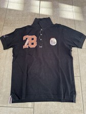 Herren Sansibar Sylt Rugby Polo Shirt Gr. M  schwarz Print top