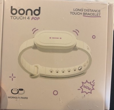 Bond Touch 4 POP Long Distance Smart Touch Bracelet, Black *SEALED*