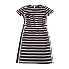 Banana Republic Women's Size 0 Striped Short Sleeve Sheath Dress Navy White NWT
