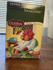 12 Keurig K-Cup Pods Celestial Seasonings SLEEPYTIME Caffeine-Free Tea 12/26