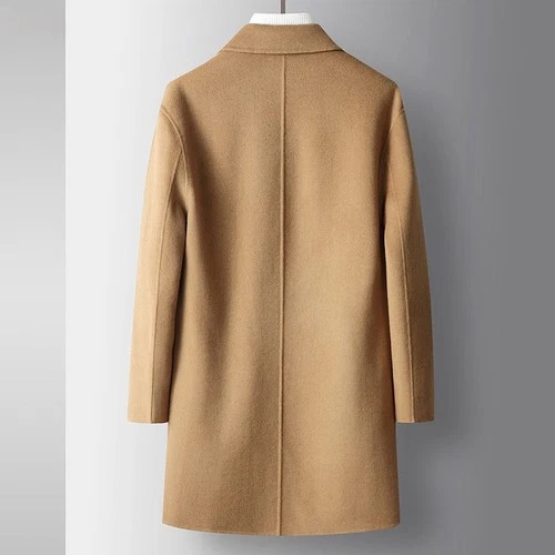 Handmade Double-faced Wool Coat For Fall And Winter - product listing photo
