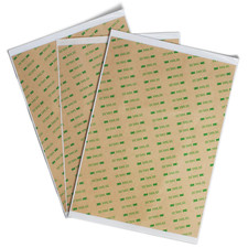 Clear Thin Double Sided Tape Heavy Duty,3 A4 Size Sheets,Waterproof Removable Ad